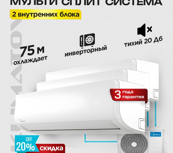 Кондиционеры на 20 м в Химках